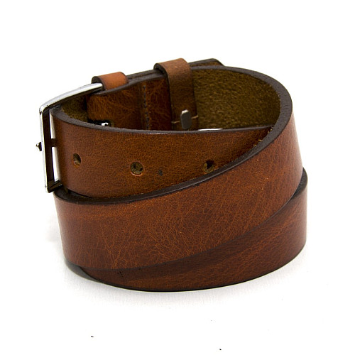 Дитячий світло-коричневий класичний шкіряний ремінь RGD-32003