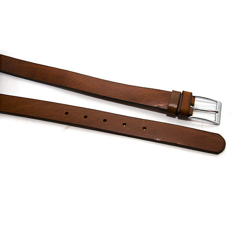 Дитячий світло-коричневий класичний шкіряний ремінь RGD-32003