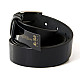 Черный классический мужской кожаный ремень для брюк 3,5 см RGB-4200