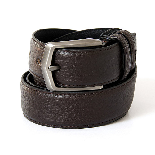 Темно-коричневий чоловічий шкіряний ремінь для брюк під мяту шкіру RGB-4202