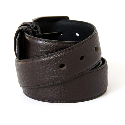 Темно-коричневий чоловічий шкіряний ремінь для брюк під мяту шкіру RGB-4202