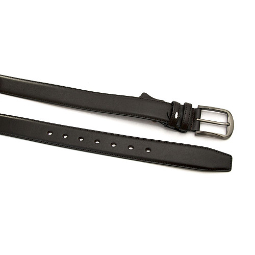 Темно-коричневый мужской классический кожаный ремень для брюк 3,5 см RGB-4203