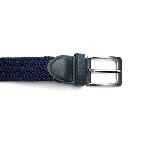 Синій стрейчевий ремінь в зігзаг RGN-2133