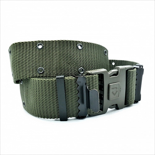  Тактический ремень хаки 5 см с люверсами на зажим фастекс RGN-2246