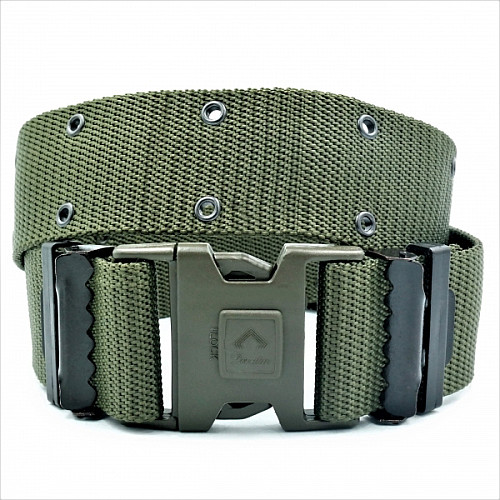  Тактический ремень хаки 5 см с люверсами на зажим фастекс RGN-2246