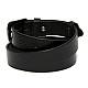 Кожаный узкий женский черный ремень RGND-7171
