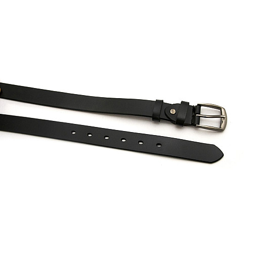 Чорний жіночий шкіряний ремінь 3 см RGND-7177