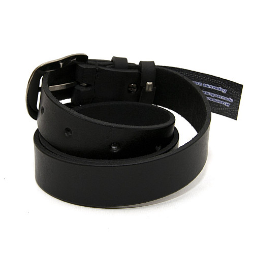 Жіночий шкіряний чорний ремінь 3 см RGND-7180