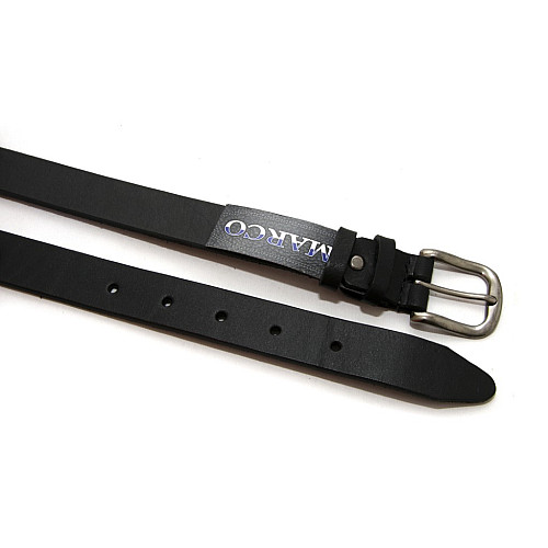 Жіночий шкіряний чорний ремінь 3 см RGND-7180