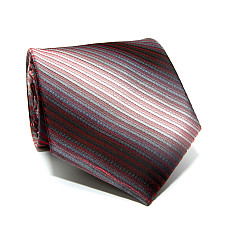 Галстук Milimetric красно-серый перелив в полоску ML-20-02