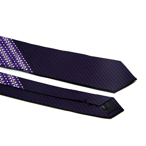 Галстук Milimetric темно-синий в полоску ML-20-03