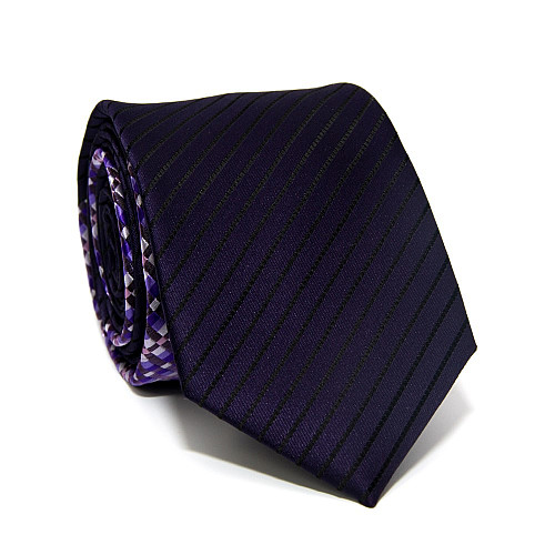 Галстук Milimetric темно-синий в полоску ML-20-03