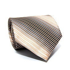 Галстук Milimetric бежевая в полоски ML-20-07