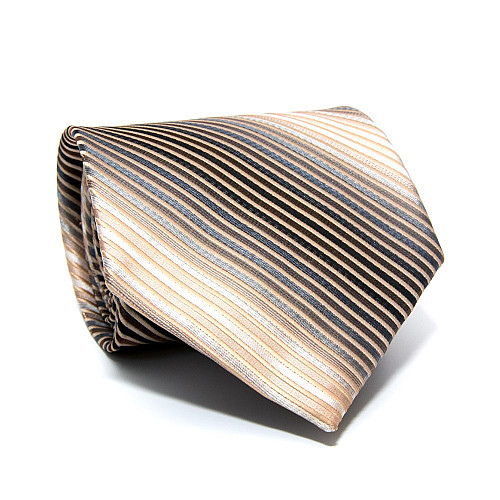 Галстук Milimetric бежевая в полоски ML-20-07