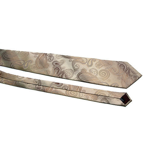 Галстук Milimetric бежевый турецкий огурец ML-20-08