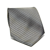 Галстук Milimetric черно-бежевый перелив ML-20-09