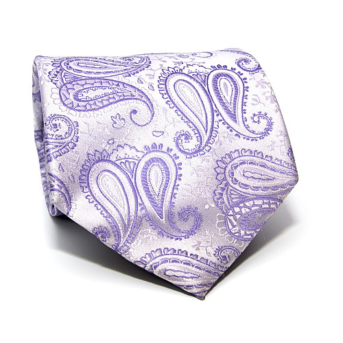 Галстук Milimetric сиреневый турецкий огурец-пейсли ML-20-14