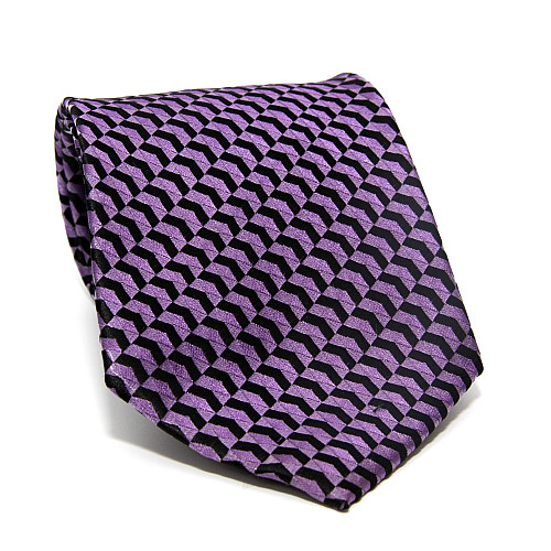 Галстук Milimetric черно-фиолетовый в стрелочки ML-20-16