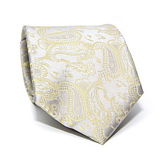 Галстук Milimetric серо-оливковый пейсли-турецкий огурец ML-20-18