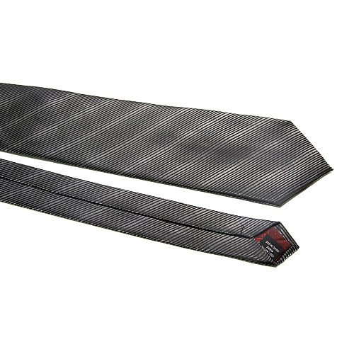 Галстук Milimetric черный в полоску ML-20-19