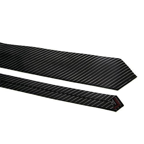 Галстук Milimetric черный с полосками ML-20-20