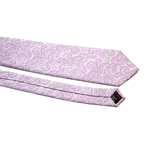 Галстук Milimetric сиреневый в узор пейсли-турецкий огурец ML-20-23