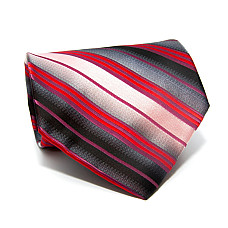Галстук Milimetric красный перелив в полоску ML-20-25
