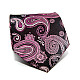 Галстук Milimetric темно-фиолетовый с узором турецкий огурец-пейсли ML-20-29