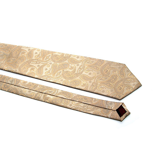 Галстук Milimetric бежевый пейсли ML-20-31