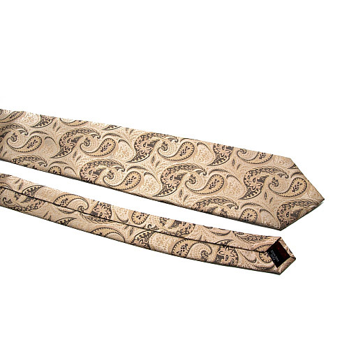 Галстук бежевый Milimetricс узором ML-20-35
