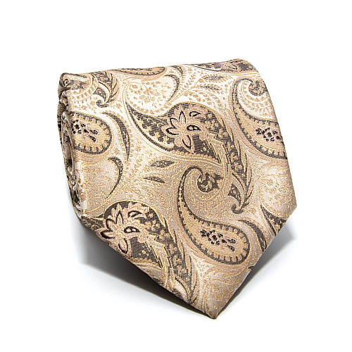 Галстук бежевый Milimetricс узором ML-20-35