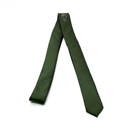 Галстук Piazza Italia узкий зеленый с череом PZ-126