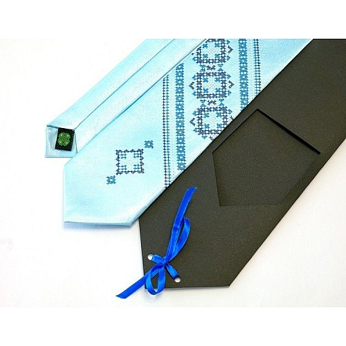 Галстук с вышивкой Грозан LN-0007