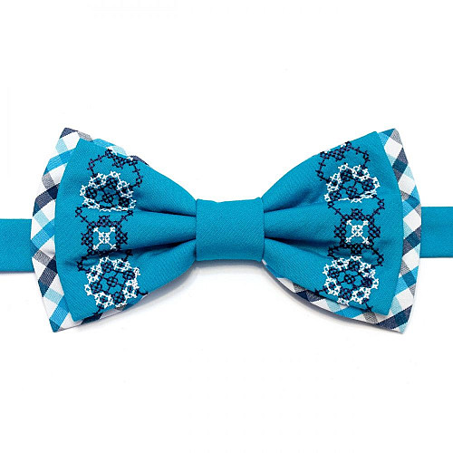 Вышитая бабочка Бирюзовая LM-3015