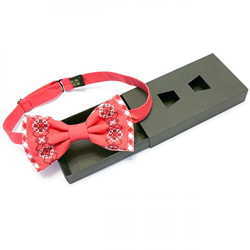 Вишитий метелик кораловий LM-3016