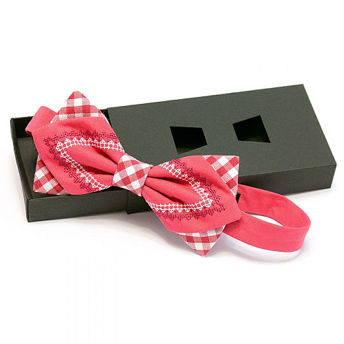 Вишитий метелик кораловий LM-3025