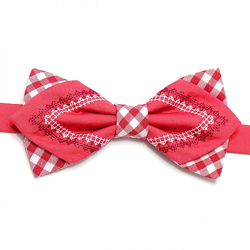 Вишитий метелик кораловий LM-3025