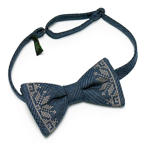 Вишитий метелик Синій в клітку №644 LM-3038