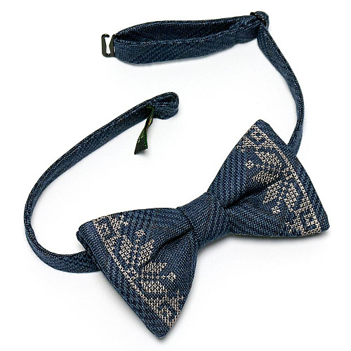 Вишитий метелик Синій в клітку №644 LM-3038