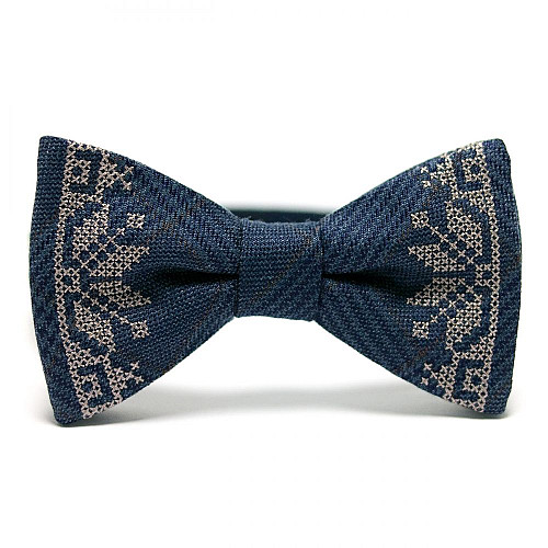 Вишитий метелик Синій в клітку №644 LM-3038