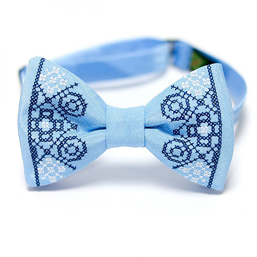 Вышитая бабочка голубая №627 LM-3043