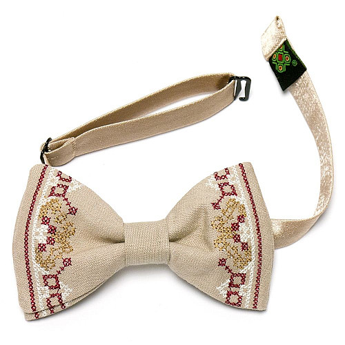 Вишитий метелик бежевий №638 LM-3044