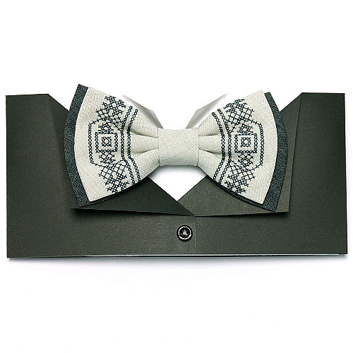 Вишитий метелик бежевий №635 LM-3049