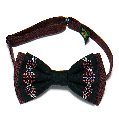 Черная вышитая бабочка №738 LM-3065