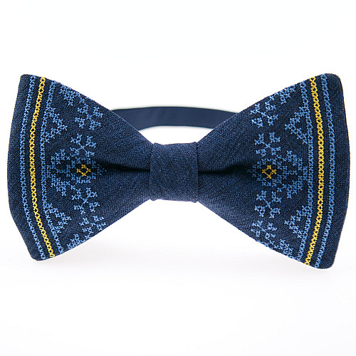 Желто-синяя вышитая бабочка №971 LM-3079