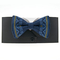 Жовто-синій вишитий метелик №971 LM-3079