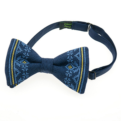 Желто-синяя вышитая бабочка №971 LM-3079