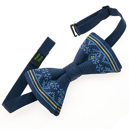 Желто-синяя вышитая бабочка №971 LM-3079