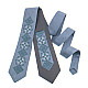 Серый галстук с вышивкой №848 LN-2135