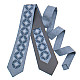 Серый галстук с вышивкой №850 LN-2137
